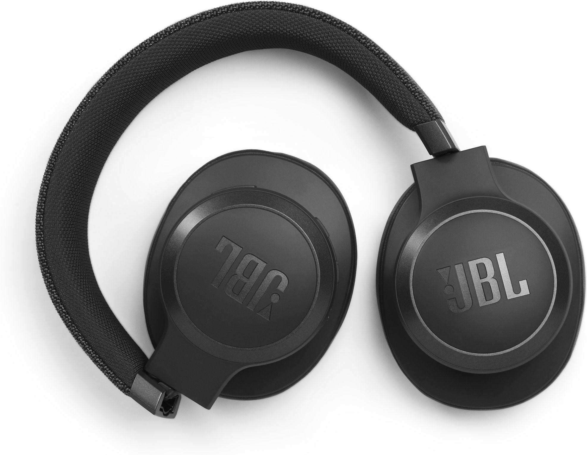 Belaidės ausis apgaubiančios triukšmą slopinančios Ausinės JBL Live 660NC, Juoda