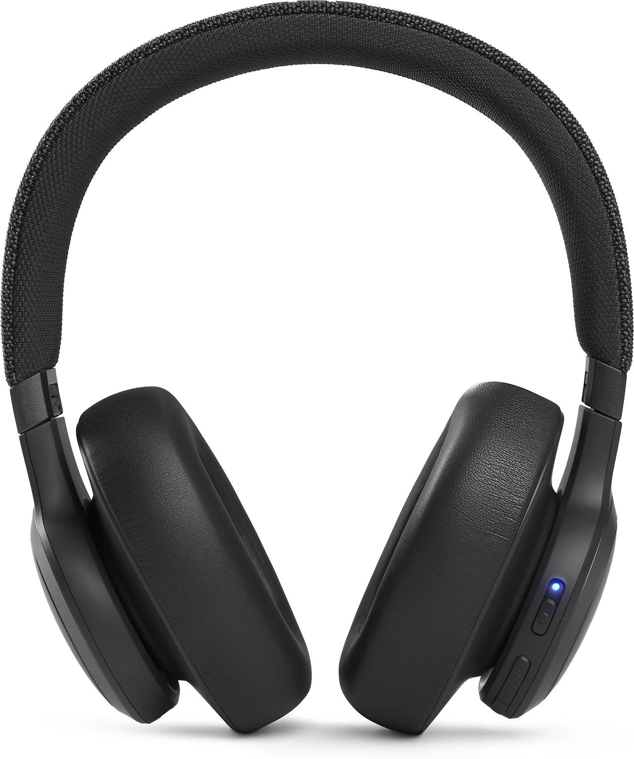 Belaidės ausis apgaubiančios triukšmą slopinančios Ausinės JBL Live 660NC, Juoda