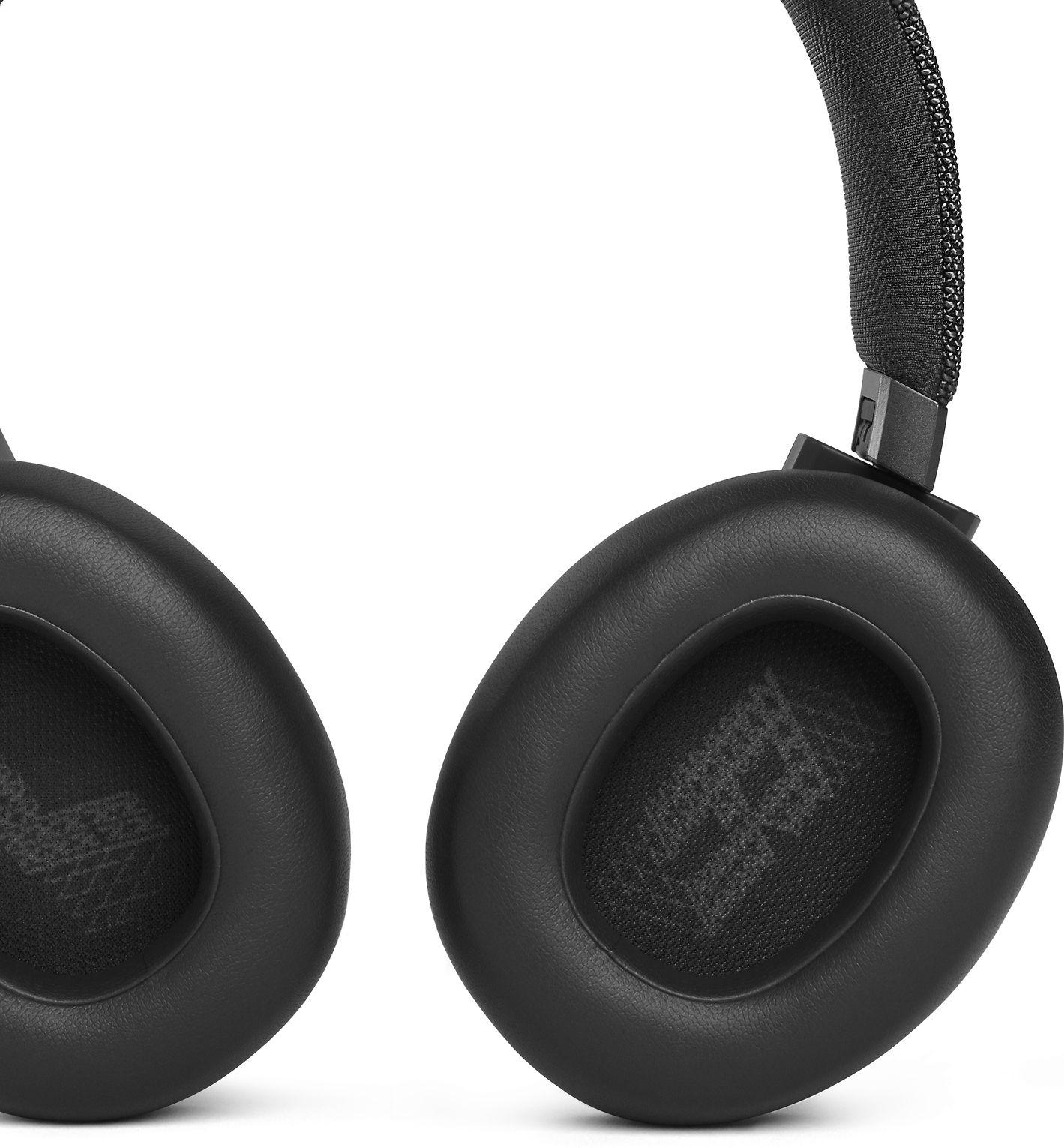 Belaidės ausis apgaubiančios triukšmą slopinančios Ausinės JBL Live 660NC, Juoda