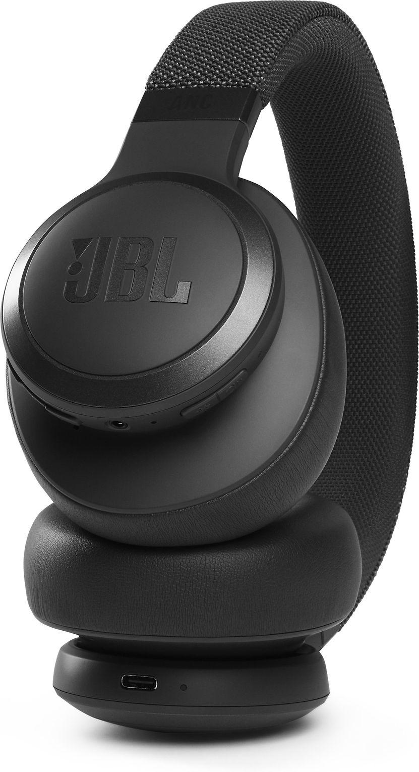 Belaidės ausis apgaubiančios triukšmą slopinančios Ausinės JBL Live 660NC, Juoda