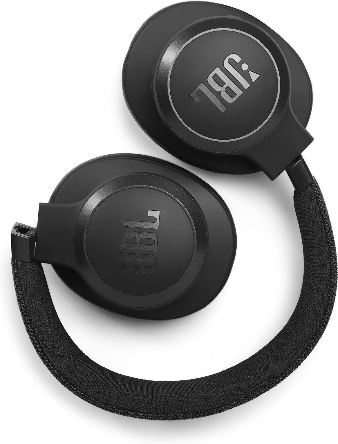 Belaidės ausis apgaubiančios triukšmą slopinančios Ausinės JBL Live 660NC, Juoda