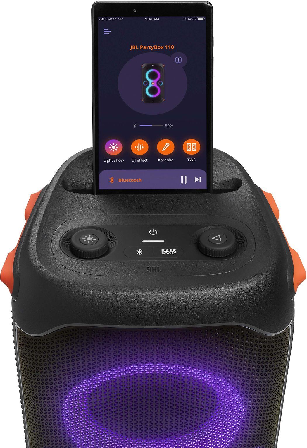 JBL Partybox 110 nešiojama kolonėlė, Juodos spalvos