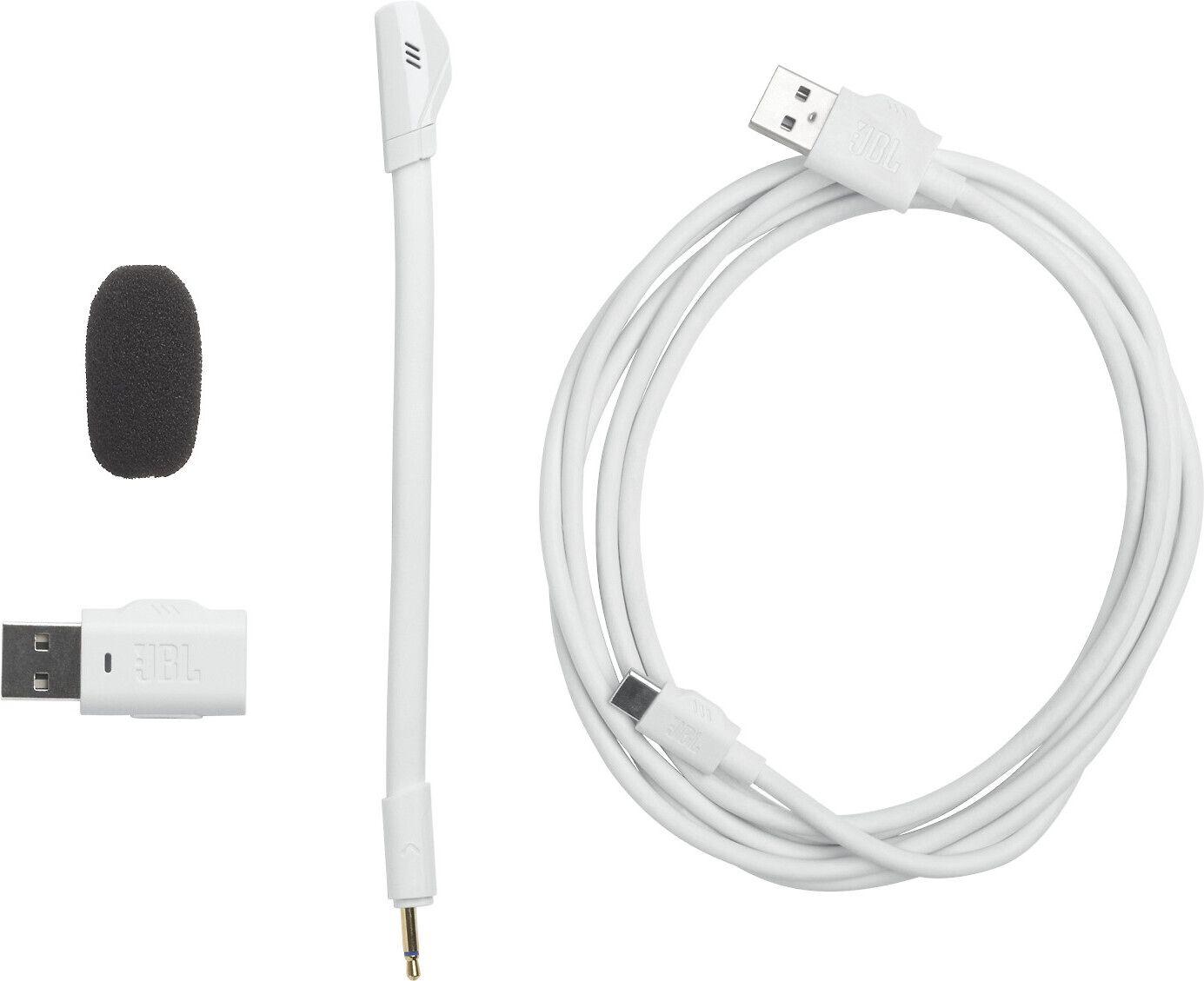 JBL Quantum 360P Headphone Belaidės Ausinės Žaidimams su mikrofonu, Baltas EU