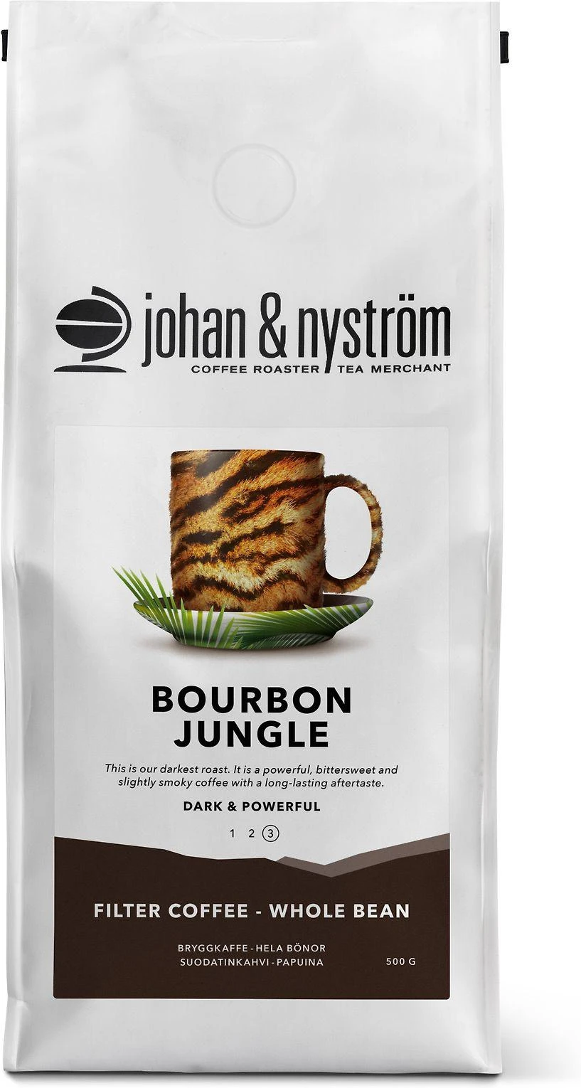 Johan & Nyström Bourbon Jungle kavos pupelės, 500g