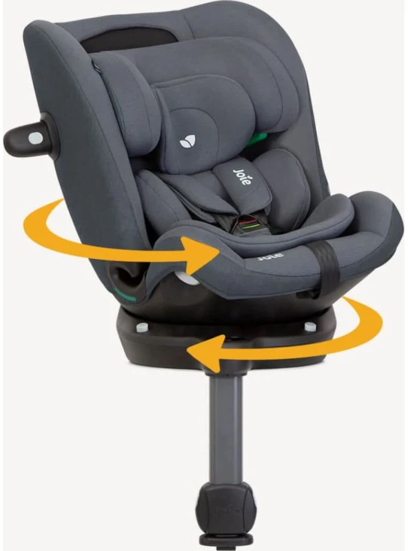 Joie i-Spin 360 Max ISOFIX turvaistuin, 40 cm – 150 cm, Moonlight Pilkas