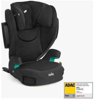 Joie iTrillo FX juoda kėdutė su ADAC saugumo įverčiu