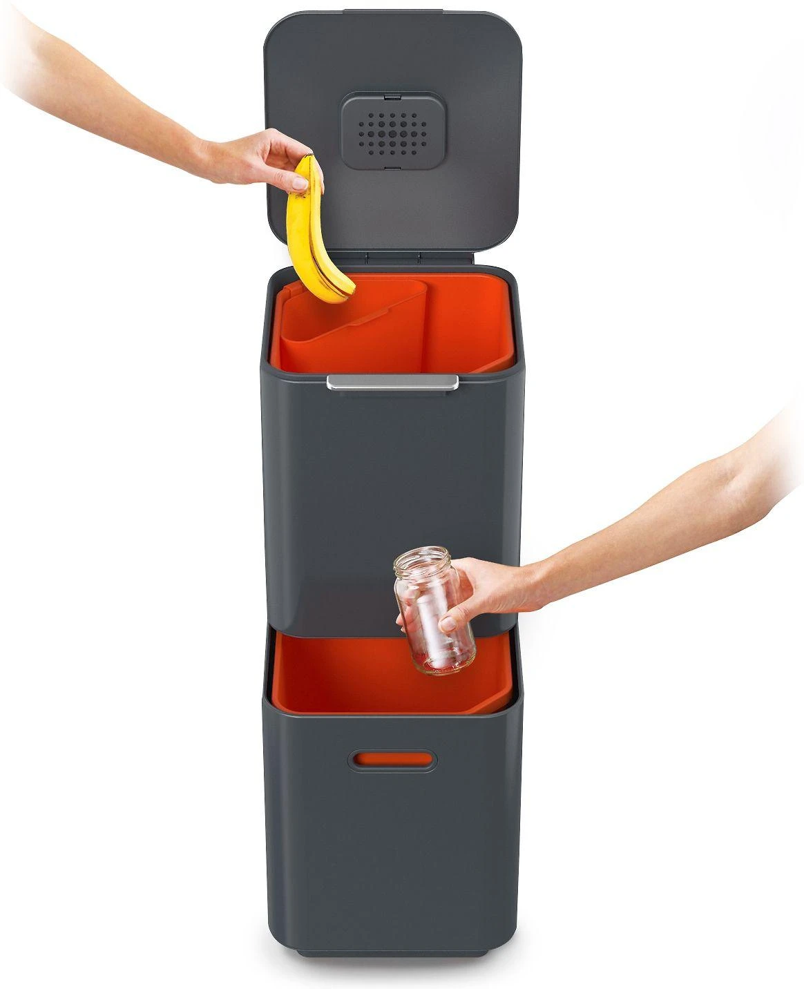 Joseph Joseph JJ-Krepšys do segregacji 40l Totem Compact grafito