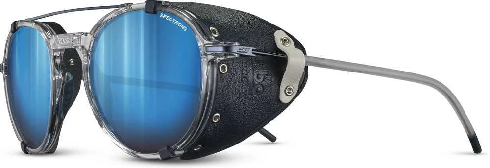 Julbo Legacy akiniai su mėlynais lęšiais ir šonine apsauga
