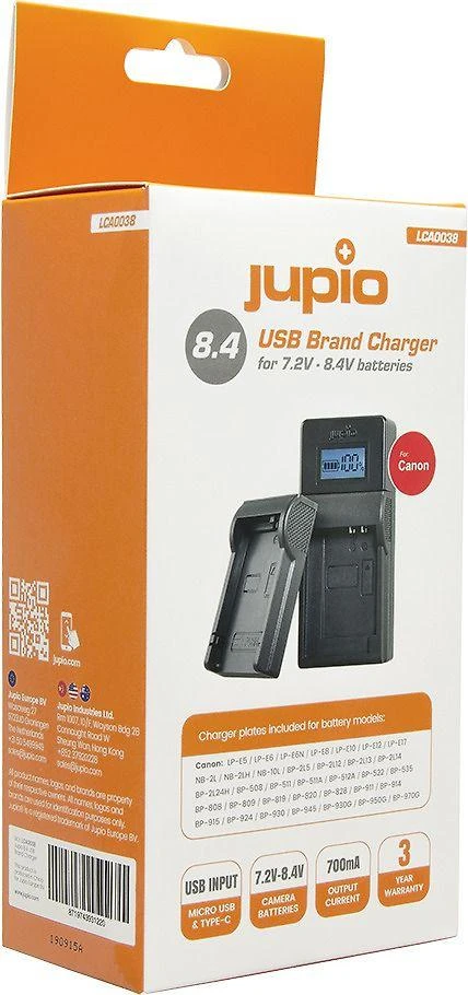 Jupio LCA0038 USB įkroviklis, Canon