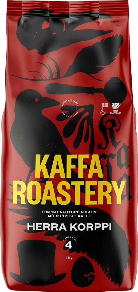 Kaffa Roastery Herra Korppi -kahvipapu, 1kg