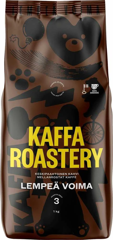 Kaffa Roastery Lempeä Voima -kahvipapu, 1kg