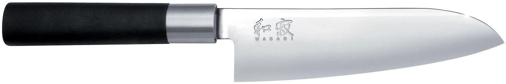 Japoniško plieno peilis KAI Wasabi juodas DM6716S peilis 16,5 cm ašmenys
