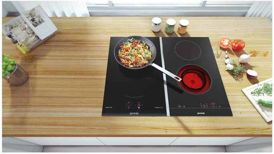 Kaitlentė Gorenje Hob ECT322BCSC Vitroceramic, Number of burners/cooking zones 2, Juodas, Ekranas, Timer