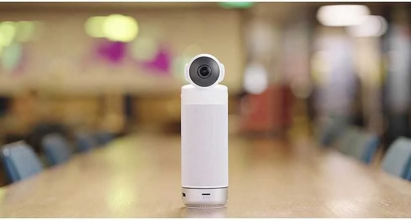 Konferencijų Kamera - Kandao Meeting S, 180° FOV, 8 Mikrofonai, Belaidis Ekrano Dalinimas, Juoda