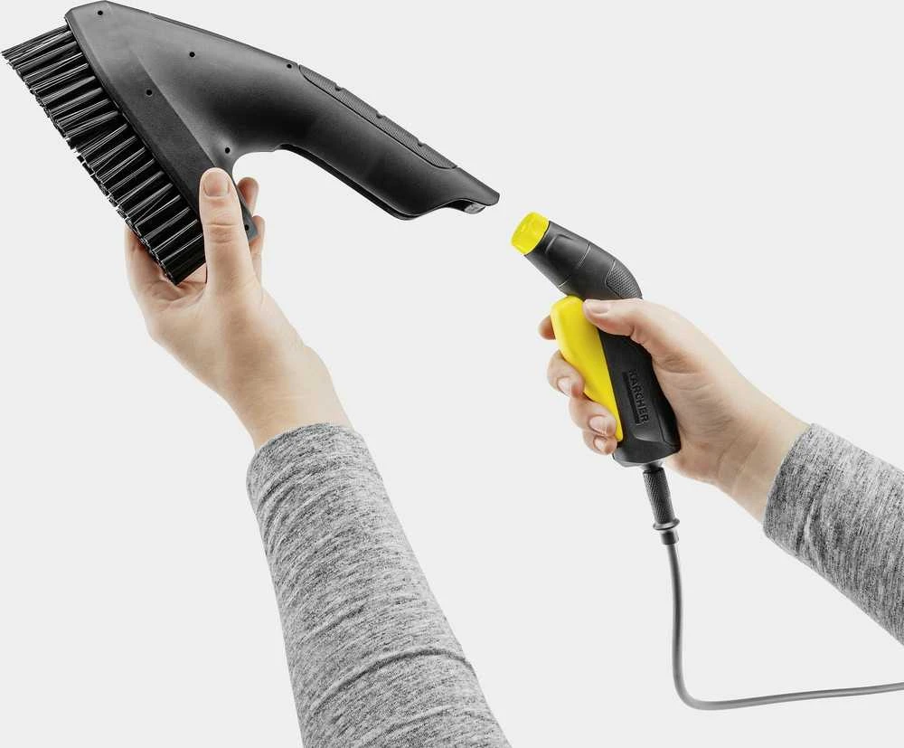 Karcher garų valytuvo šepetėlio montavimas