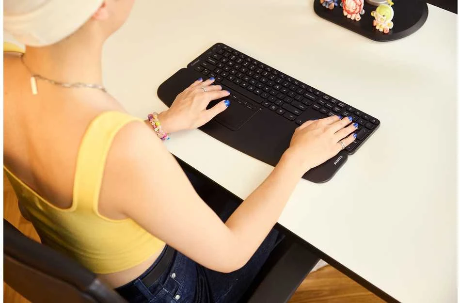 Klaviatūra Carruzzo Contour Design Touch jutiklinis kilimėlis Vielinis Juoda