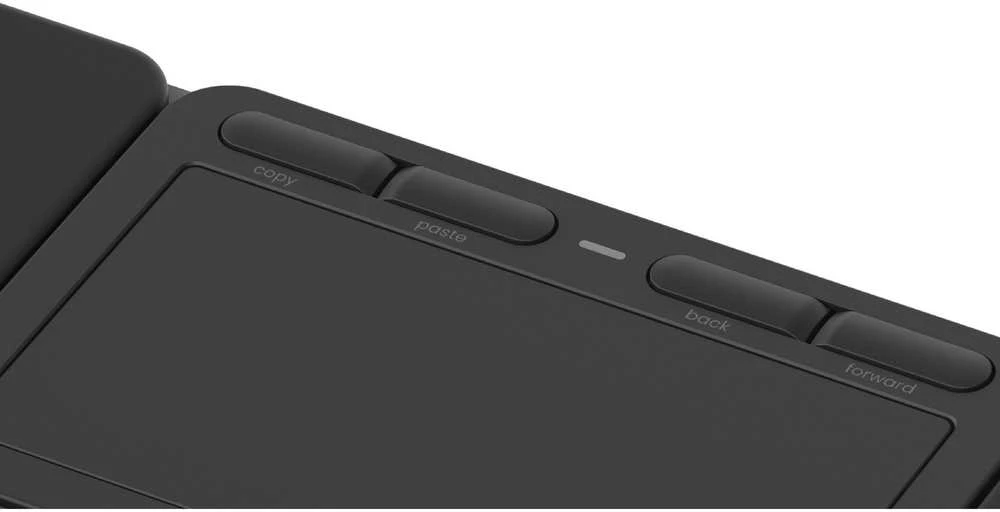 Klaviatūra Carruzzo Contour Design Touch jutiklinis kilimėlis Bevielis Juoda