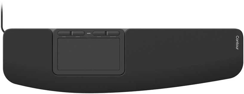 Klaviatūra Carruzzo Contour Design Touch jutiklinis kilimėlis Bevielis Juoda