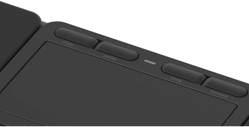 Klaviatūra Carruzzo Contour Design Touch jutiklinis kilimėlis Vielinis Juoda