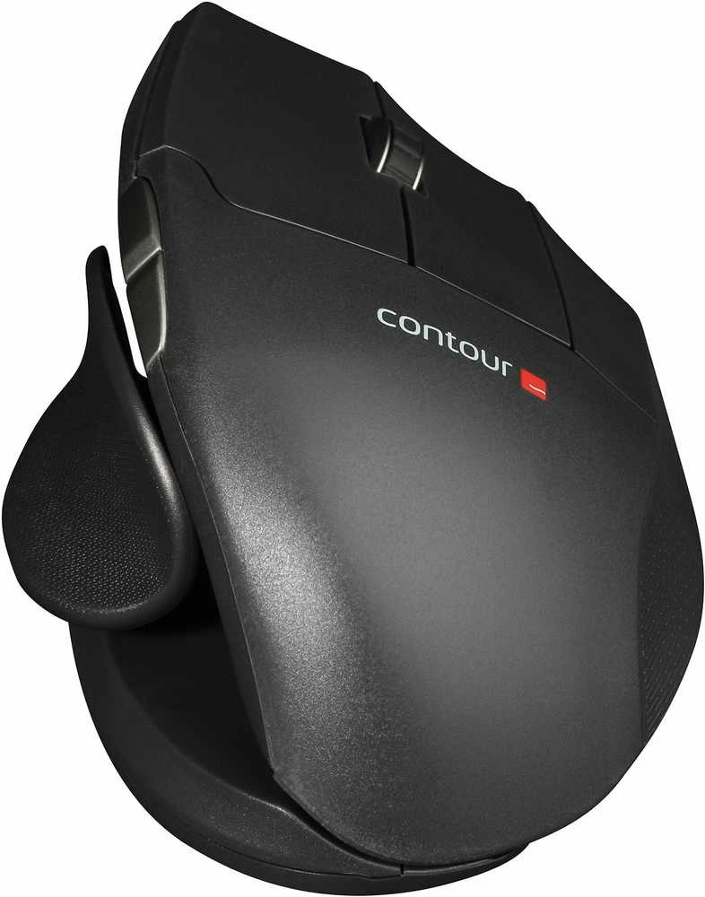 Carruzzo Contour Design Unimouse kompiuterinė pelė Biuras dešinei rankai RF belaidė + Bluetooth + USB Type-A Optinis 4000 DPI