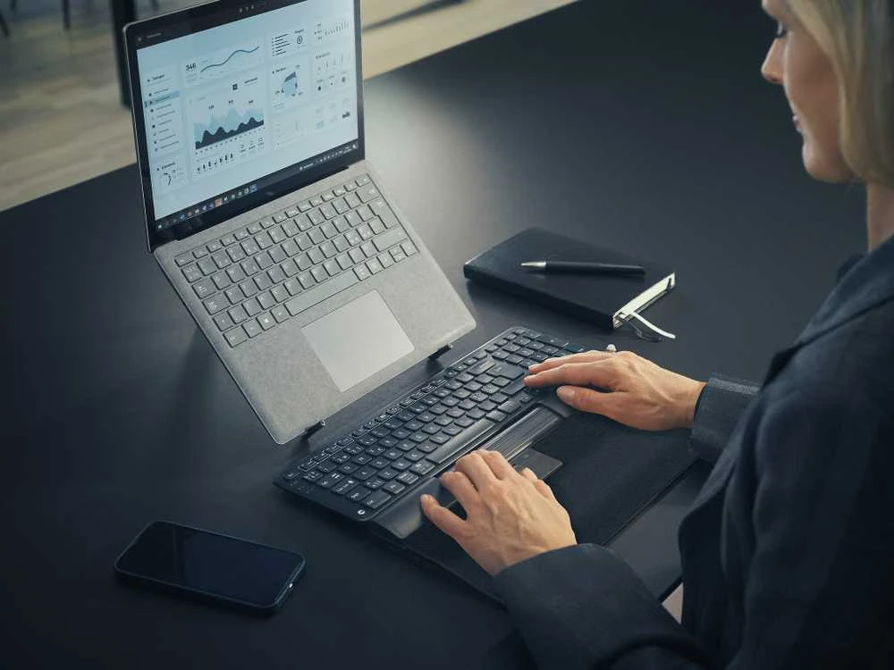 Pelė Contour SliderMouse Pro WL Įprasta WR veganiškos odos mažmeninė prekyba