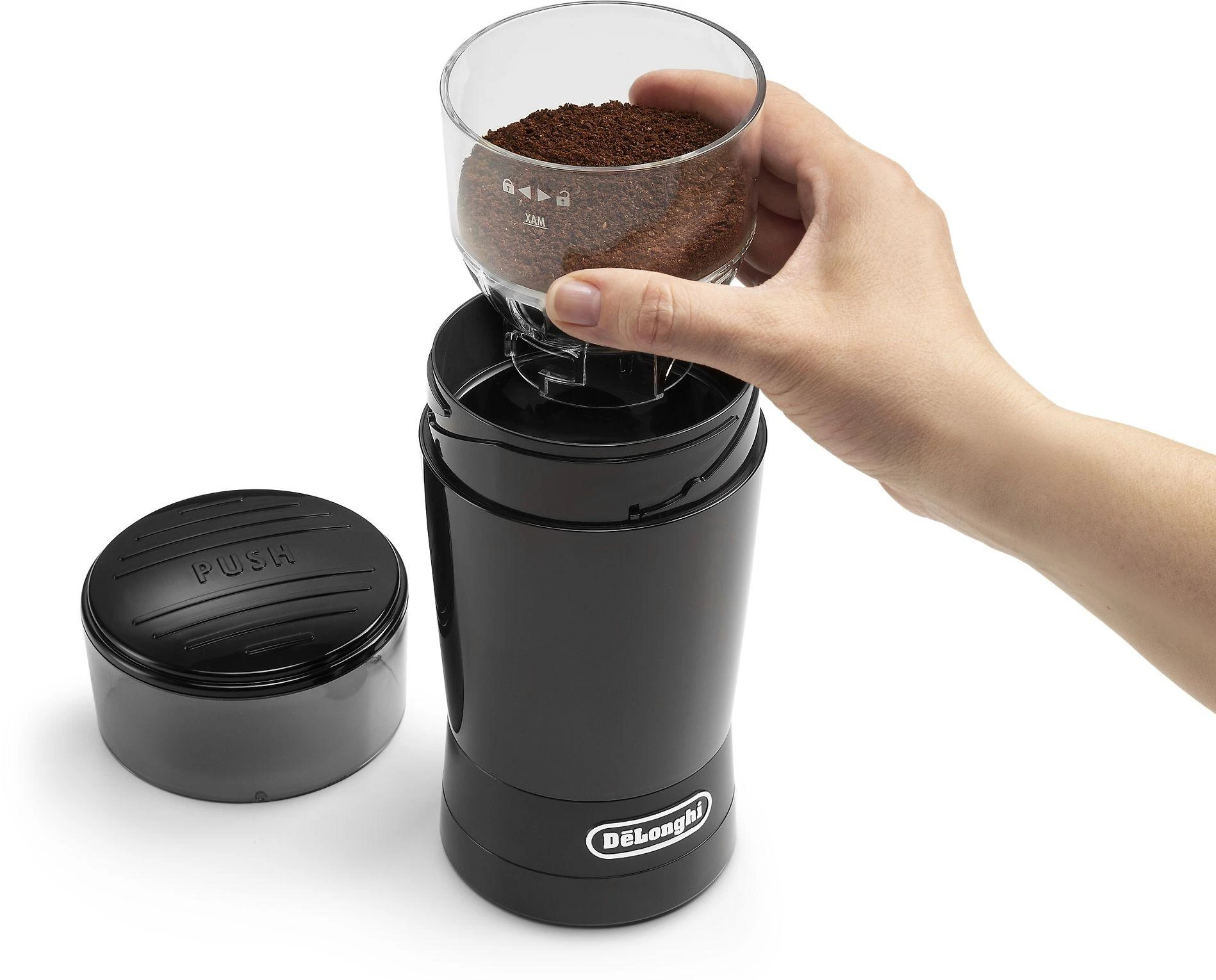 Kavamalė DELONGHI Coffee Grinder KG 200, 90g, 170W, Juodas