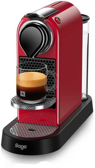 Kavos aparatas Nespresso Citiz by Sage kapselikone, punainen