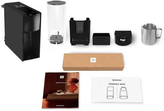 Kavos aparatas Nespresso Essenza Mini by Sage kapselikone, musta