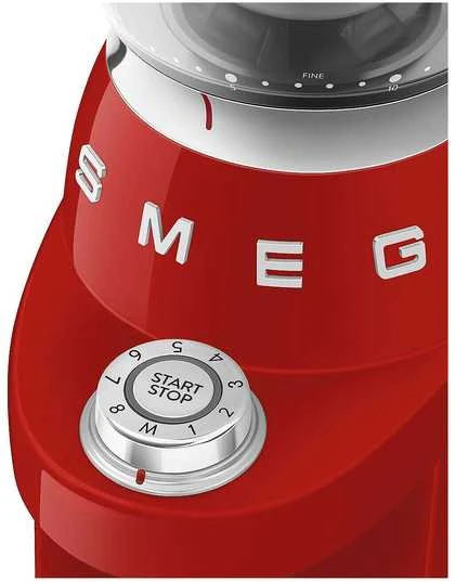 Smeg kavamalė CGF03RDEU, 15 Mahlgrade, 240g Bohnenbeh., 150W, Rot