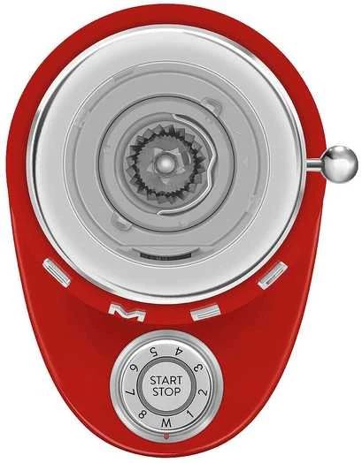 Smeg kavamalė CGF03RDEU, 15 Mahlgrade, 240g Bohnenbeh., 150W, Rot