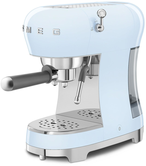 Kavos Aparatas - SMEG ECF02PBEU 15-Bar Pusiau automatinis Espresso Aparatas 1.1L Vandens Bakas Mėlynas