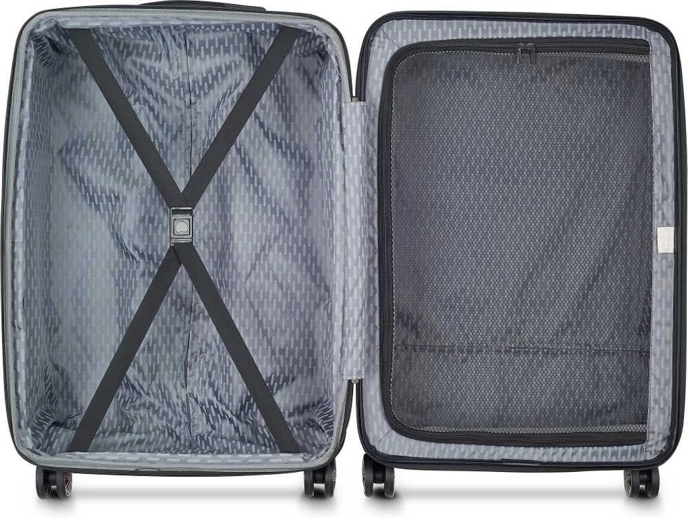 Kelioninis Delsey Air Armour Expandable 66 cm matkalaukku, musta