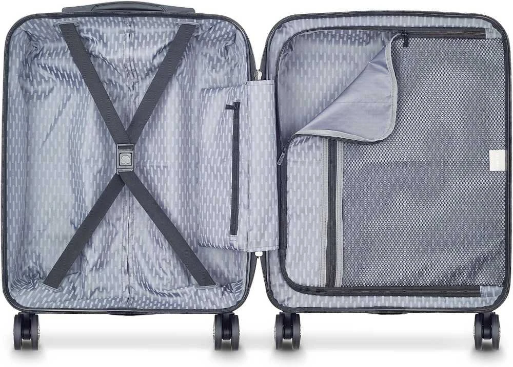 Kelioninis Delsey Air Armour Slim 55 cm matkalaukku, musta
