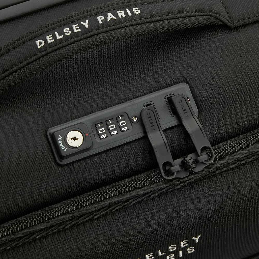Kelioninis Delsey Brochant 3 Slim 4W 55 cm -matkalaukku, musta
