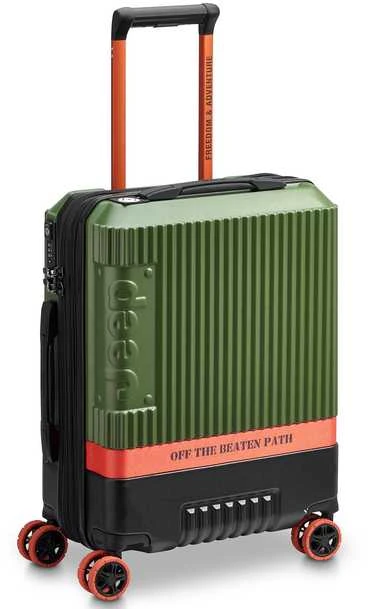 Kelioninis Delsey Jeep JH001A Cabin TR Case Slim matkalaukku, 55 cm, vihreä