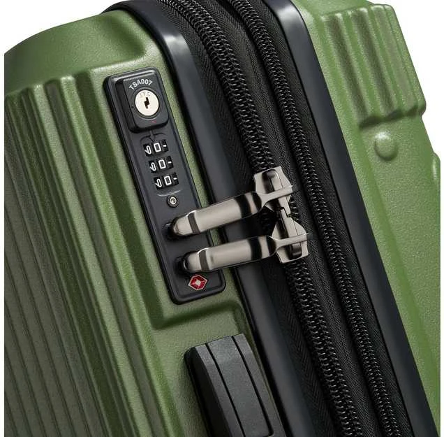 Kelioninis Delsey Jeep JH001A Cabin TR Case Slim matkalaukku, 55 cm, vihreä