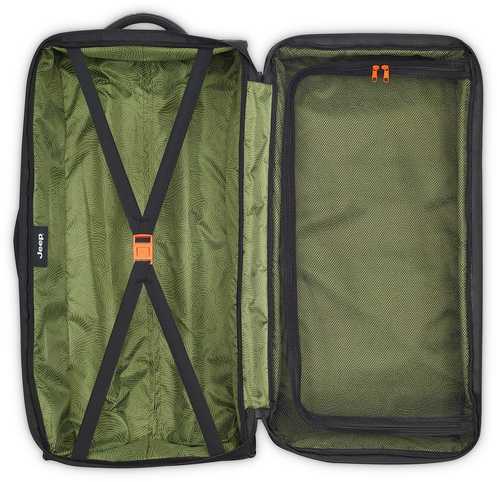 Kelioninis Delsey Jeep JS006B Trolley duffel matkalaukku, 73 cm, musta