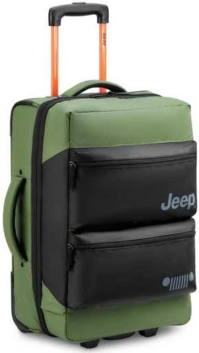 Kelioninis Delsey Jeep JS006B Trolley Duffle matkalaukku, 55 cm, vihreä