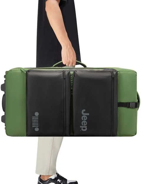 Kelioninis Delsey Jeep JS006B Trolley Duffle matkalaukku, 73 cm, vihreä