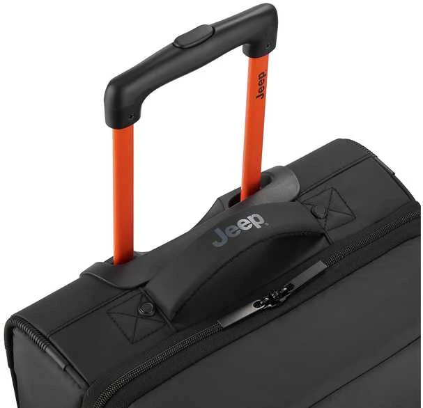 Kelioninis Delsey Jeep JS006B vežimėlio tipo lagaminas, 55 cm, juodas