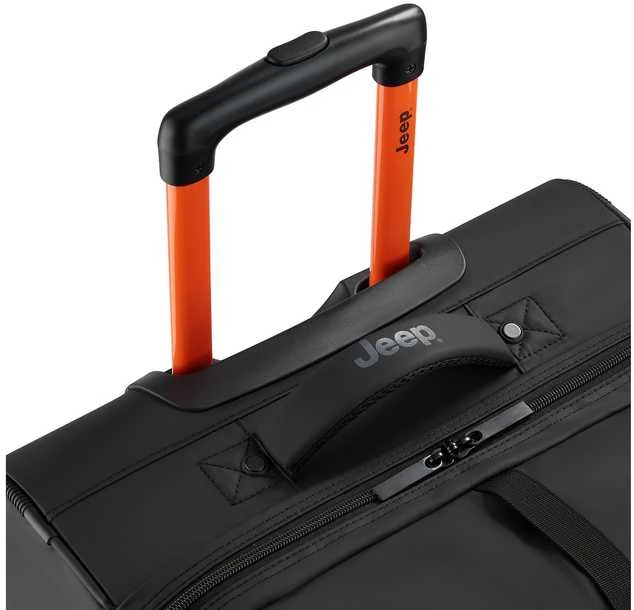 Kelioninis Delsey Jeep JS006B vežimėlio tipo lagaminas, 82 cm, juodas