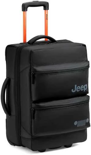 Kelioninis Delsey Jeep JS006B vežimėlio tipo lagaminas, 55 cm, juodas
