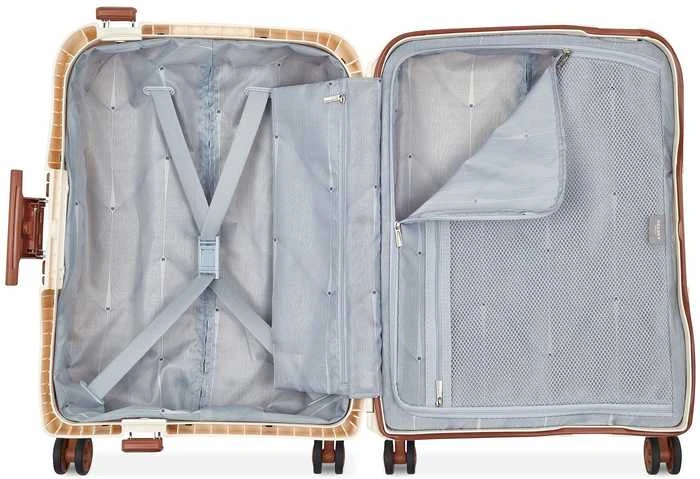 Kelioninis Delsey Moncey perdirbtas plonas 55 cm lagaminas, angoros spalvos