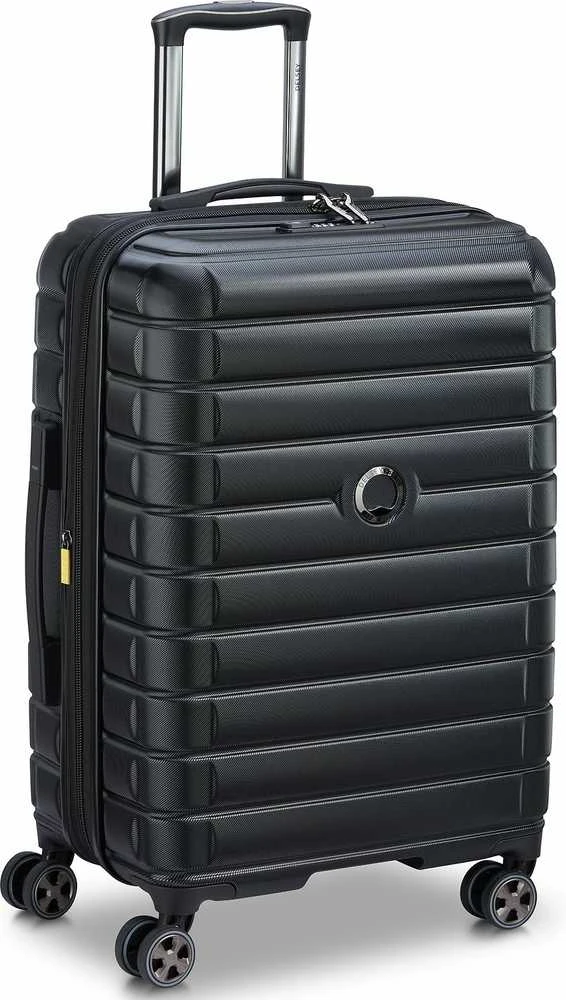 Kelioninis DELSEY lagaminas SHADOW 5.0 66CM 4 DVIGUBI RATAI IŠplečiamas VEŽIUKAS Juodas