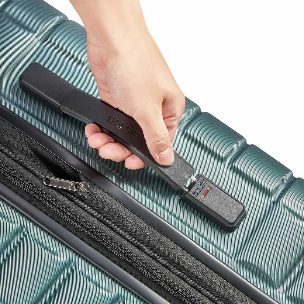 Kelioninis DELSEY lagaminas SHADOW 5.0 75CM 4 DVIGUBI RATAI IŠplečiamas vežimėlis Žalias