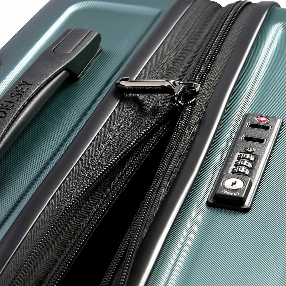 Kelioninis DELSEY lagaminas SHADOW 5.0 75CM 4 DVIGUBI RATAI IŠplečiamas vežimėlis Žalias
