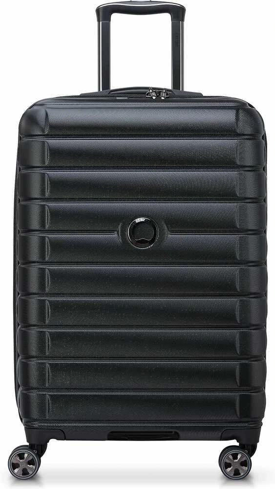 Kelioninis DELSEY lagaminas SHADOW 5.0 66CM 4 DVIGUBI RATAI IŠplečiamas VEŽIUKAS Juodas
