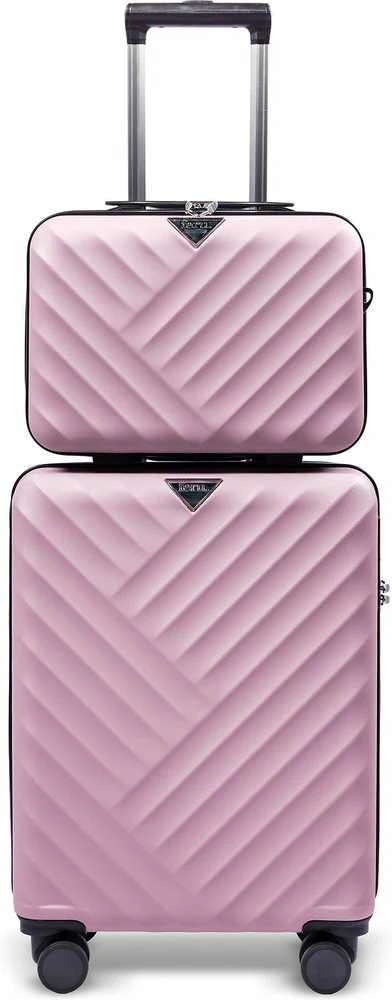 Kelioninis Feru Malibu 55 cm -matkalaukku ja pikkulaukku, liila