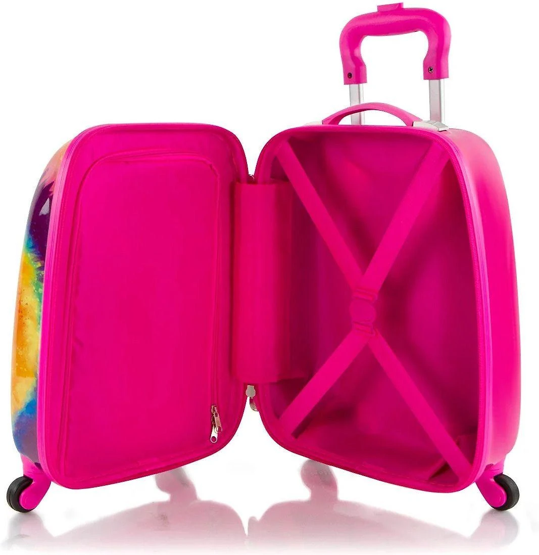 Kelioninis Heys Fashion Spinner -lasten matkalaukku, solmuvärjätty pinkki