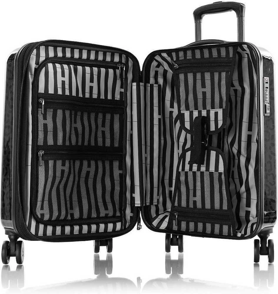 Kelioninis Heys Juodas Leopard Fashion Spinner 53 cm lagaminas